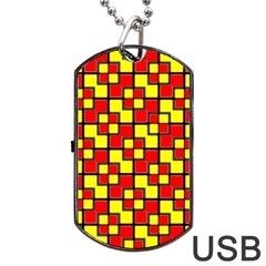 Rby 7 Dog Tag Usb Flash (two Sides) by ArtworkByPatrick