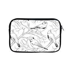 Birds Hand Drawn Outline Black And White Vintage Ink Apple Macbook Pro 13  Zipper Case by genx