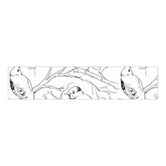 Birds Hand Drawn Outline Black And White Vintage Ink Velvet Scrunchie by genx