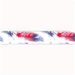 Feathers Boho Style Purple Red and Blue Watercolor Small Bar Mats 24 x4  Bar Mat