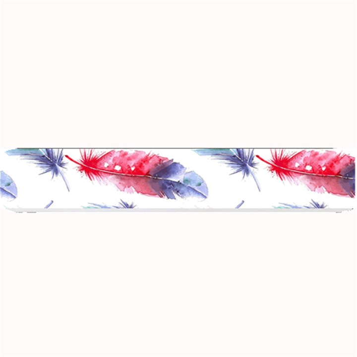 Feathers Boho Style Purple Red and Blue Watercolor Small Bar Mats