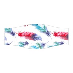 Feathers Boho Style Purple Red And Blue Watercolor Stretchable Headband by genx