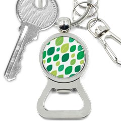 Leaves Green Modern Pattern Naive Retro Leaf Organic Bottle Opener Key Chains by genx