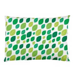 Leaves Green Modern Pattern Naive Retro Leaf Organic Pillow Case by genx