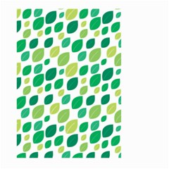 Leaves Green Modern Pattern Naive Retro Leaf Organic Large Garden Flag (two Sides) by genx