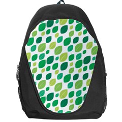 Leaves Green Modern Pattern Naive Retro Leaf Organic Backpack Bag by genx