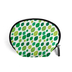 Leaves Green Modern Pattern Naive Retro Leaf Organic Accessory Pouch (small) by genx