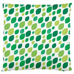 Leaves Green Modern Pattern Naive Retro Leaf Organic Standard Flano Cushion Case (one Side) by genx