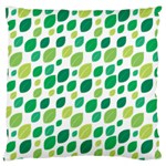 Leaves Green Modern Pattern Naive retro leaf organic Standard Flano Cushion Case (Two Sides) Back