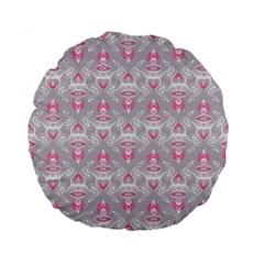 Seamless Pattern Background Standard 15  Premium Flano Round Cushions