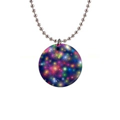 Abstract Background Graphic Space 1  Button Necklace