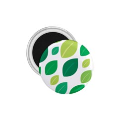 Leaves Green Modern Pattern Naive Retro Leaf Organic 1 75  Magnets by genx