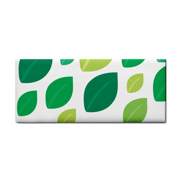 Leaves Green Modern Pattern Naive retro leaf organic Hand Towel