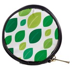 Leaves Green Modern Pattern Naive retro leaf organic Mini Makeup Bag Front