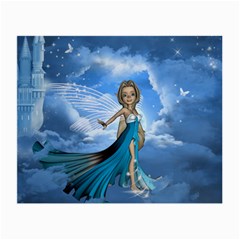 Cute Fairy In The Sky Small Glasses Cloth (2-side) by FantasyWorld7