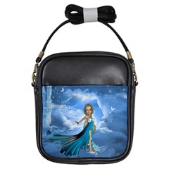 Cute Fairy In The Sky Girls Sling Bag by FantasyWorld7