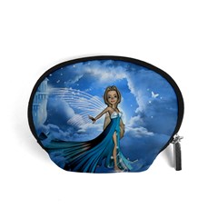 Cute Fairy In The Sky Accessory Pouch (small) by FantasyWorld7