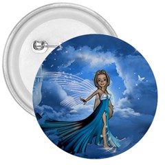 Cute Fairy In The Sky 3  Buttons by FantasyWorld7