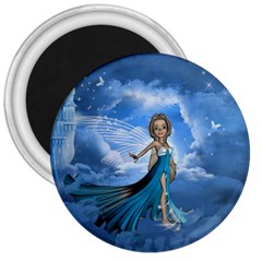 Cute Fairy In The Sky 3  Magnets by FantasyWorld7