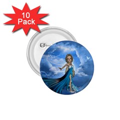 Cute Fairy In The Sky 1 75  Buttons (10 Pack) by FantasyWorld7