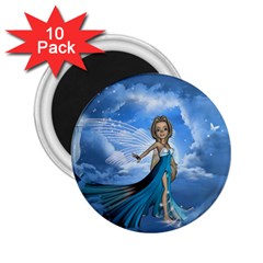 Cute Fairy In The Sky 2 25  Magnets (10 Pack)  by FantasyWorld7