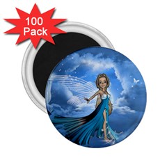 Cute Fairy In The Sky 2 25  Magnets (100 Pack)  by FantasyWorld7