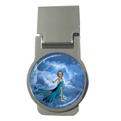 Cute Fairy In The Sky Money Clips (round)  by FantasyWorld7