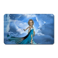 Cute Fairy In The Sky Magnet (rectangular) by FantasyWorld7