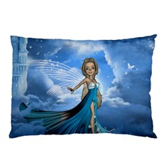 Cute Fairy In The Sky Pillow Case by FantasyWorld7