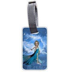 Cute Fairy In The Sky Luggage Tags (one Side)  by FantasyWorld7