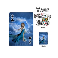 Cute Fairy In The Sky Playing Cards 54 (mini) by FantasyWorld7