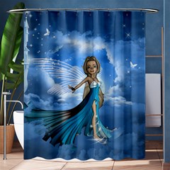 Cute Fairy In The Sky Shower Curtain 60  X 72  (medium)  by FantasyWorld7