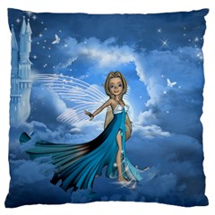 Cute Fairy In The Sky Standard Flano Cushion Case (one Side) by FantasyWorld7