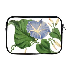 Blue Morning Glory -vintage Apple Macbook Pro 17  Zipper Case by WensdaiAmbrose