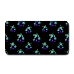 Dark Floral Drawing Print Pattern Medium Bar Mats by dflcprintsclothing