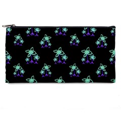 Dark Floral Drawing Print Pattern Pencil Cases by dflcprintsclothing