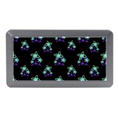 Dark Floral Drawing Print Pattern Memory Card Reader (mini)