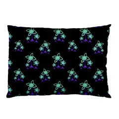 Dark Floral Drawing Print Pattern Pillow Case (two Sides)