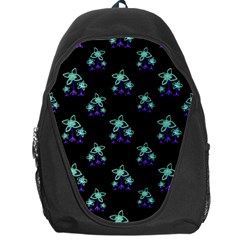 Dark Floral Drawing Print Pattern Backpack Bag by dflcprintsclothing