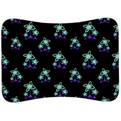 Dark Floral Drawing Print Pattern Velour Seat Head Rest Cushion by dflcprintsclothing