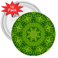 Spring Flower Joy 3  Buttons (10 Pack)  by pepitasart