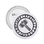 Thor Hammer with Runes Valhalla Tristella Viking Norse Mythology Mjolnir  2.25  Button Front