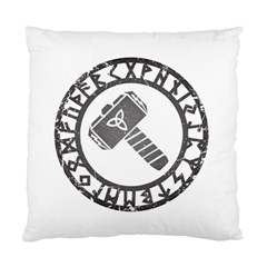 Thor Hammer With Runes Valhalla Tristella Viking Norse Mythology Mjolnir  Standard Cushion Case (two Sides) by snek