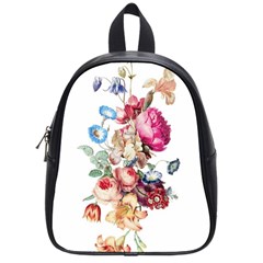 Les Fleurs Artificielles - Vintage Design School Bag (small) by WensdaiAmbrose