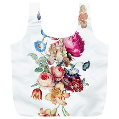 Les Fleurs Artificielles - Vintage Design Full Print Recycle Bag (xl) by WensdaiAmbrose