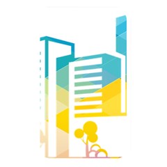 Silhouette Cityscape Building Icon Color City Memory Card Reader (rectangular) by Sudhe