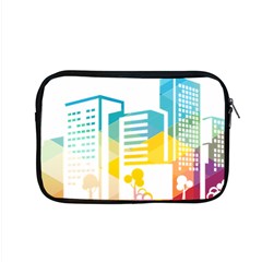 Silhouette Cityscape Building Icon Color City Apple Macbook Pro 15  Zipper Case by Sudhe