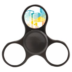 Silhouette Cityscape Building Icon Color City Finger Spinner by Sudhe