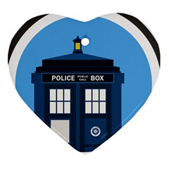 Doctor Who Tardis Ornament (heart) by Sudhe