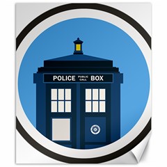 Doctor Who Tardis Canvas 8  X 10  by Sudhe